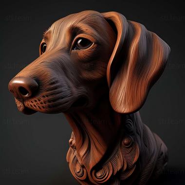 3D модель Геллефоршунд собака (STL)